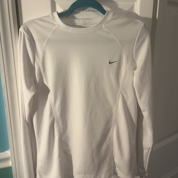 Nike Long Sleeve Top Large White - Picture 1 of 3